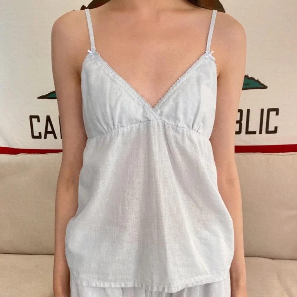 Brandy Melville Edith tank in light blue